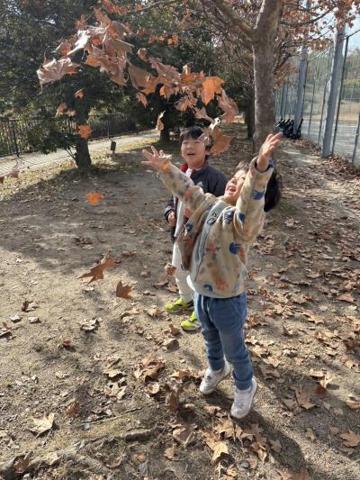 落ち葉吹雪〜最高！