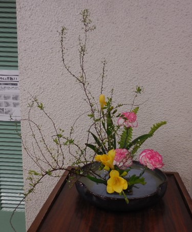 三日市公民館クラブ「華道」の作品