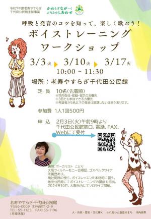 ボイストレーニングワークショップのチラシ