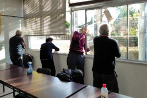 三日市公民館　公民館清掃の様子