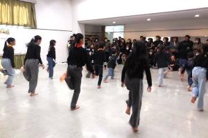 「キッズステップダンス　ミニ発表会」の様子