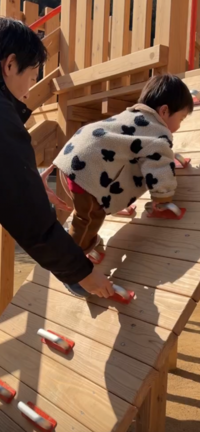 頑張って登るぞ!