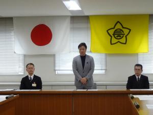 退職式（庁内）