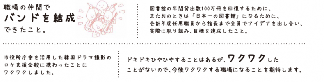 市役所庁舎を活用した韓国ドラマ撮影のロケ支援全般に携わったことにわくわくしました。