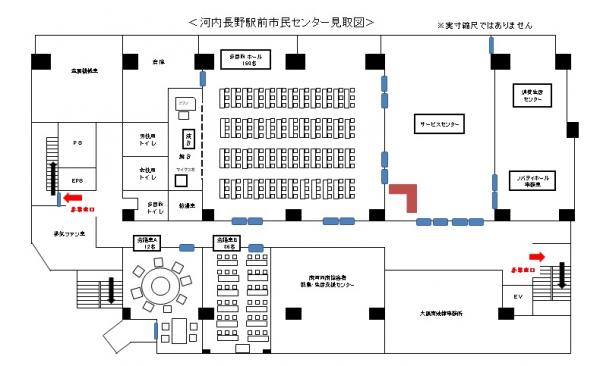 ノバティホールの見取り図
