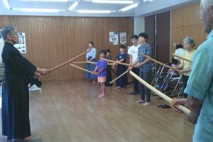 「全集中で心体強化！はじめての居合道体験」講座の様子