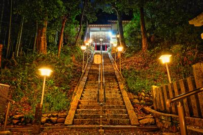 三日市の中でひっそりと光る烏帽子形八幡神社