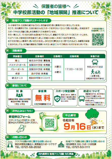 募集チラシ(裏)