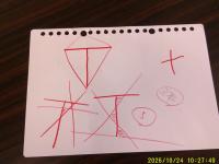 T字に3本線