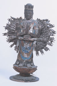市指定文化財　木造　千手観音菩薩立像の画像