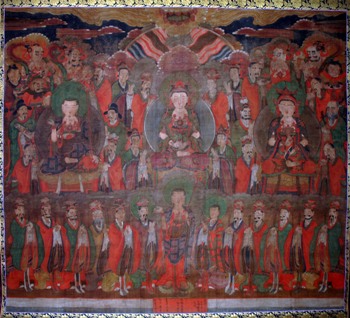 市指定文化財　絹本著色　伝地蔵曼荼羅図の画像