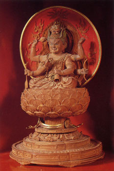 重要文化財　木造　厨子入　愛染明王坐像の画像