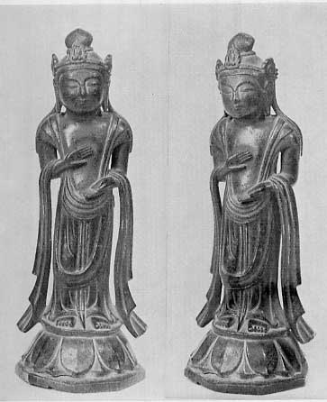 重要文化財　金銅　観世音菩薩立像の画像