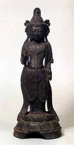 重要文化財　銅造　観世音菩薩立像の画像