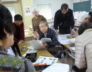 「カンタン篆刻教室」の様子