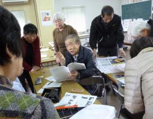 「カンタン篆刻教室」の様子