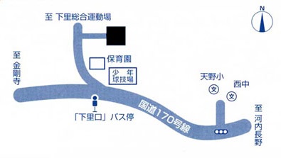 天野公民館周辺地図