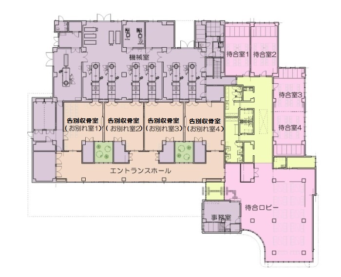 斎場平面図