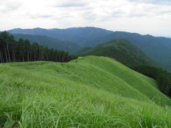 山頂から西の風景