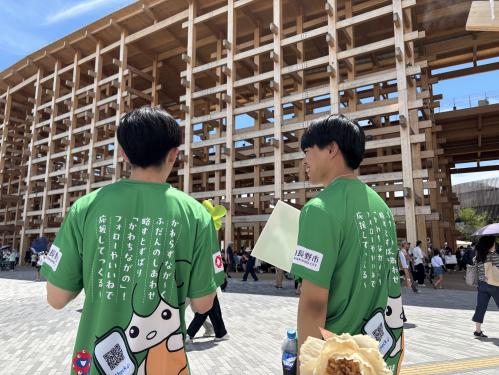河内長野市をアピールする若いパワー