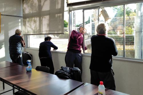 三日市公民館　公民館清掃の様子