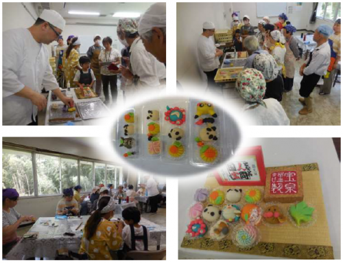 宝泉和菓子 練り切りづくりの様子