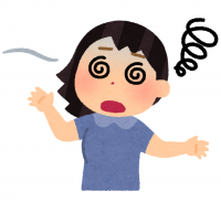 貧血で立ちくらみをおこした女性