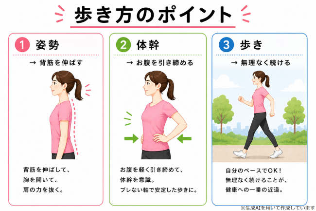 歩き方のポイント