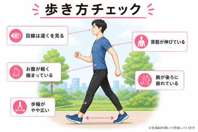 歩き方チェック