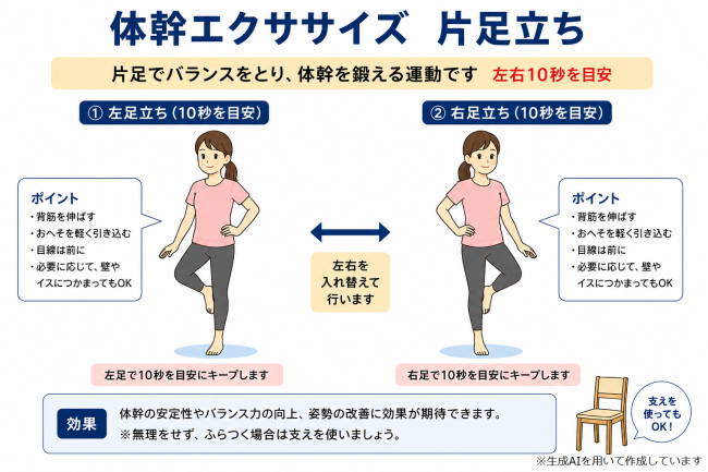 片足立ち