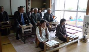 加賀田公民館まつりでの謡曲発表会(ちどり会)
